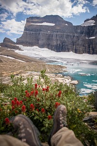 Grinnell Glacier. Original public domain image from Flickr