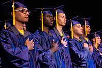 New Jersey Youth Challenge Academy graduation ceremony for Class 50 was held at the War Memorial in Trenton, N.J., Dec. 9, 2019. The guest speakers were AbdulSaleem Hasan, Assistant Commissioner of Field Services for the New Jersey Department of Education, and Brig. Gen. Patrick M. Kennedy, Assistant Adjutant General-Air, New Jersey National Guard, and Commander, New Jersey Air National Guard. The New Jersey Youth Challenge Academy is an alternative education program designed to reclaim the lives of at-risk 16 to 18 year old youths and produce graduates with the values, skills, education, and self-discipline necessary to succeed as adults. The National Guard Youth Challenge Program was established by congress in 1993. New Jersey’s first Challenge class began in September 1994. (New Jersey National Guard photo by Mark C. Olsen). Original public domain image from Flickr