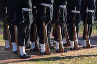 ANNAPOLIS, Md. (Dec 18, 2019) Guests and family members attend funeral service for the late ADM James L. Holloway at the United States Naval Academy.