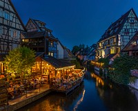 Colmar riverside, France photo. Free public domain CC0 image.