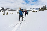 Setting out on the Lost Lake Ski Trail by Jacob W. Frank. Original public domain image from Flickr