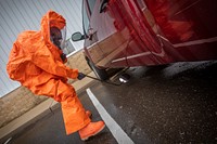 U.S. Army Sgt. Nicky Lam, Survey Team Member, 21st Weapons of Mass Destruction-Civil Support Team (21st WMD-CST), New Jersey National Guard. Original public domain image from Flickr