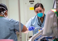 USNS Mercy Sailor Treats Patient