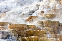 Steam rising from Palete Spring on a cool spring morning by Jacob W. Frank. Original public domain image from Flickr