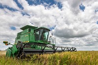 The rice harvest at 3S Ranch, near El Campo, Texas, on July 24, 2020.