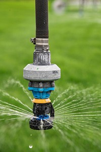 Subsurface drip irrigation system nozzle.