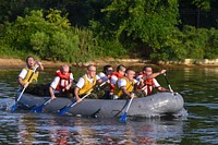 ANNAPOLIS, Md. (Aug. 7, 2020) Midshipmen 4th Class, or plebes, from the United States Naval Academy Class of 2024 complete the squad combat course during Plebe Summer, a demanding indoctrination period intended to transition the candidates from civilian to military life.