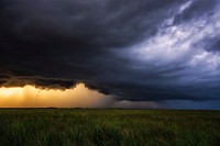 Rainstorm over a Sawgrass Prairie. Original public domain image from Flickr