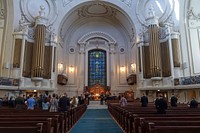 ANNAPOLIS, Md. (October 18, 2020) Protestant service celebrating the United States Navy’s 245th birthday at the U.S. Naval Academy Chapel.