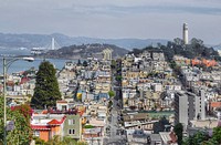 Lombard St and Coilt Tower.SF