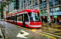 Toronto streetcar. Original public domain image from Flickr