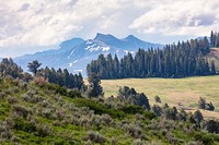 Saddle Mountain and Pollux Peak from Druid Peak hillsideby Jacob W. Frank. Original public domain image from Flickr