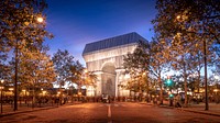 Arc de Triomphe, Paris, France. Free public domain CC0 image.