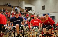 Marine races to retrieve loose ball