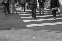 Pedestrians on zebra crossing. Free public domain CC0 photo.