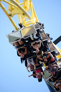 Roller coaster at amusement park, Well Screw That!