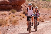 Mountain Biking the White Rim Road. Credit: NPS/Andrew Kuhn. Original public domain image from Flickr