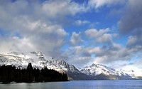 Winter Queenstown NZ.Lake Wakatipu and the mountains of Central Otago.NZ. Original public domain image from Flickr
