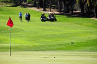 Golf Tournament and green field. Original public domain image from Flickr