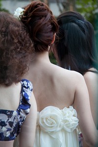 Bride during marriage ceremony. Free public domain CC0 photo.