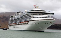 Diamond Princess is a cruise ship owned and operated by Princess Cruises. Original public domain image from Flickr