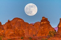 Enjoying the supermoon in the Windows. Original public domain image from Flickr