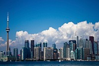 Toronto downtown from Toronto Islands, Canada. Free public domain CC0 photo.