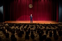 Secretary of the U.S. Navy Ray Mabus addresses Marines and Sailors attached to the 1st Marine Expeditionary Force while visiting Camp Pendleton, Calif., Jan. 10, 2014.