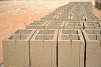 Newly made bricks dry in the sun at naema Adam's brick making factory in Mogadishu, Somalia. Original public domain image from Flickr