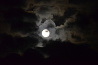 Full moon from the banks of the Missouri River. Original public domain image from Flickr