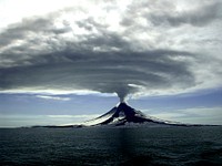 Augustine volcanic eruption. Original public domain image from Flickr