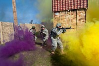 US army in simulation training. Original public domain image from Flickr