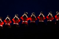 Freedom Horns. The U.S. Marine Drum & Bugle Corps performs during a Friday Evening Parade at Marine Barracks Washington, D.C. Original public domain image from Flickr