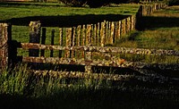 A rural fence.