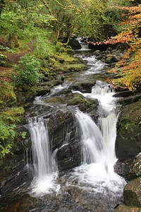 Waterfalls in nature.