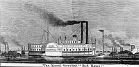 The Naval Hospital "Red Rover" from Harper's Weekly [hospital ship; Civil War]. Original public domain image from Flickr