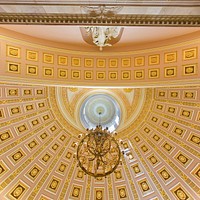 National Statuary Hall - Ceiling Looking up at the Liberty and the Eagle statue. Original public domain image from Flickr