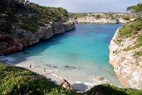 Es Caló de's Moro (Mallorca, Spain).