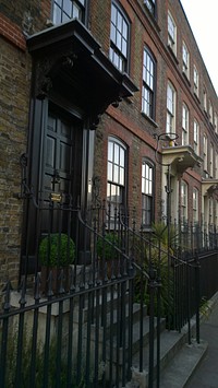 Row of houses in Stepney Greet E1 London.