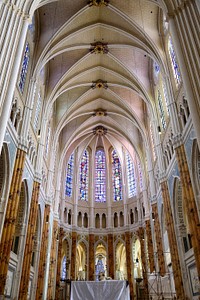 Chartres Cathedral, Paris, France. Free public domain CC0 image.