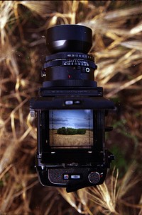Analog film camera. Free public domain CC0 image.