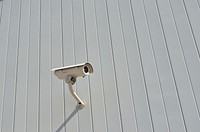 CCTV wall background. Free public domain CC0 photo.