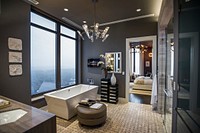 Luxury bathroom interior. Free public domain CC0 photo.