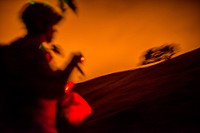 Sappers treck California hills at night
