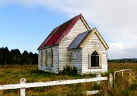 Old church, Otuhianga Road, Matakohe, NZ. Original public domain image from Flickr