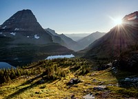 Hidden Lake Sunset. Original public domain image from Flickr