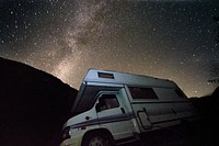 Campervan, travel concept vehicle. Free public domain CC0 photo.