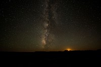 The Crescent Moon Sets at Grand View Point. Original public domain image from Flickr