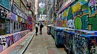 The Street Art Canvas on Hosier Lane - Melbourne, Australia - September 2, 2015. Original public domain image from Flickr