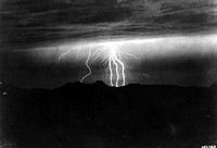 Lightning on Bearhead Mtn, Snoqualmie NF, WA 1938. Original public domain image from Flickr